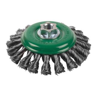 4932501747 - Szczotka druciana stożkowa M14, 115 x 12 mm, stal nierdzewna wiązana, 0,5 mm, do szlifierek 115 i 125 mm (1 szt.)