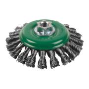 4932501747 - Szczotka druciana stożkowa M14, 115 x 12 mm, stal nierdzewna wiązana, 0,5 mm, do szlifierek 115 i 125 mm (1 szt.)