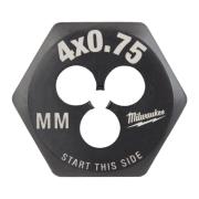 4932500611 - Hexagon die, M4 x 0.75 mm (1 pc.)