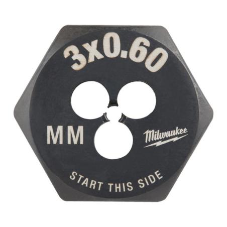 4932500608 - Hexagon die, M3 x 0.6 mm (1 pc.)