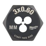 4932500608 - Hexagon die, M3 x 0.6 mm (1 pc.)