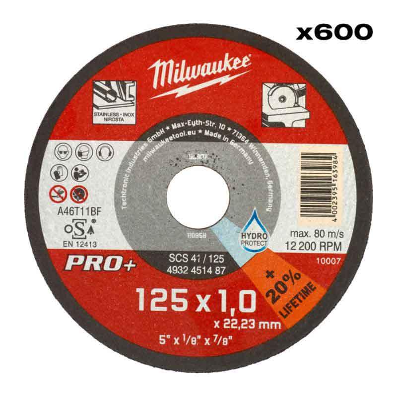4932500580 - Tarcza cienka do cięcia metalu PRO+ 125 x 1 x 22,2 mm (600 szt.)
