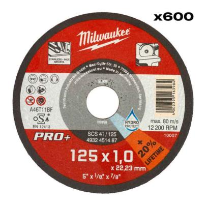 4932500580 - Tarcza cienka do cięcia metalu PRO+ 125 x 1 x 22,2 mm (600 szt.)