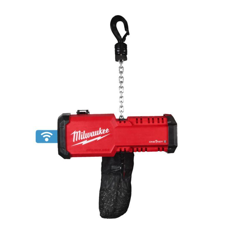 M18 BLCHTO-121 - Bezszczotkowy podnośnik łańcuchowy 1 t, 18 V, 12.0 Ah, ONE-KEY™, z akumulatorem i ładowarką, 4933500224