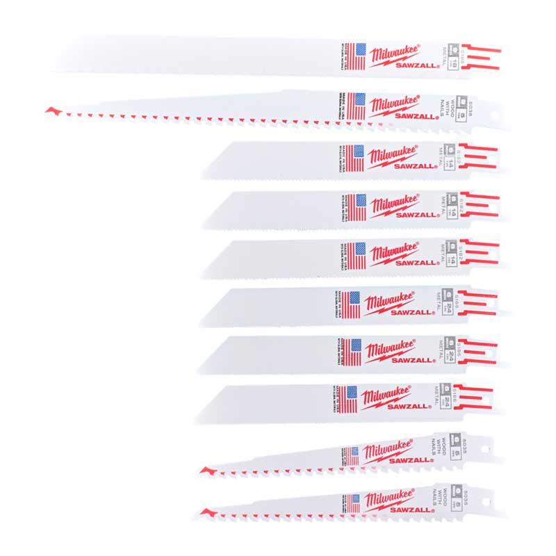 MILWAUKEE - 49222211 - Set of sabre saw blades SAWZALL (10 pcs.)