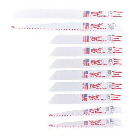 MILWAUKEE - 49222211 - Set of sabre saw blades SAWZALL (10 pcs.)