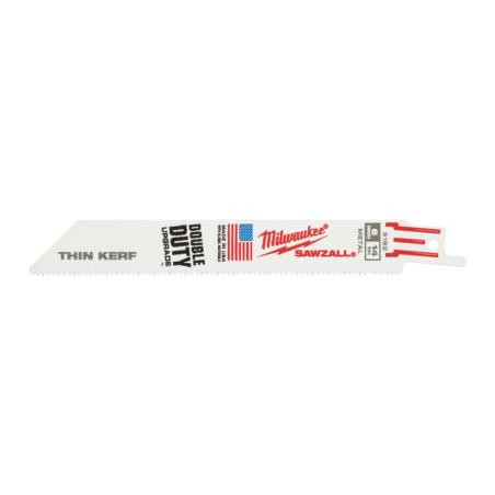 MILWAUKEE - 48005182 - Metal saw blade THIN KERF, Bi-metal, Co, 150 mm 14 TPI (5 pcs.)