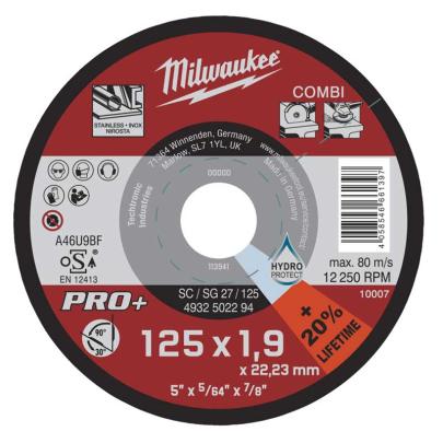 4932502294 - Tarcza do cięcia i szlifowania metalu płaska PRO+ Combi, 125 x 1,9 x 22,23 mm (1 szt.)