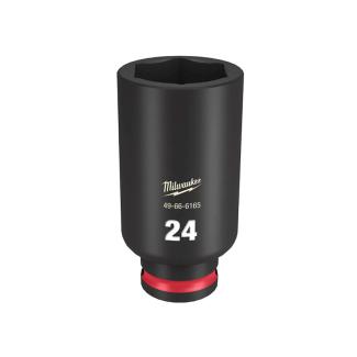 49666165 - Shockwave 3/8" hex impact socket, long, metric, 24 mm